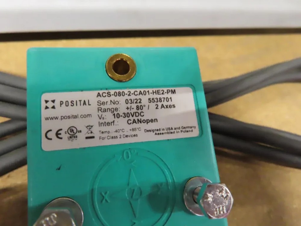 Posital Fraba ACS-080-2-CA01-HE2-PM Inclinometer 2-Axis CANopen Tilt Sensor