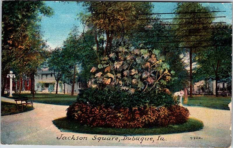 Postcard NATURE SCENE Dubuque Iowa IA m/09 AO7696
