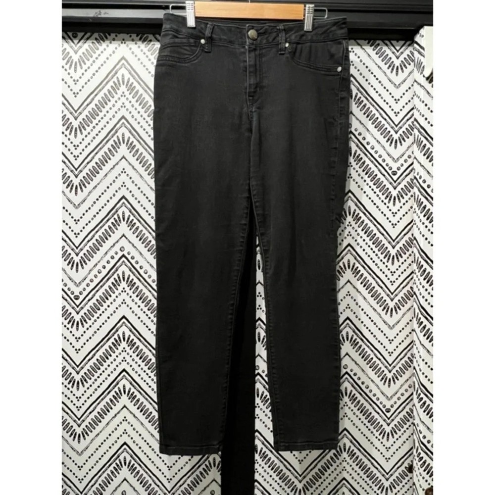 1822 Denim Curvy Contour Ankle Skinny Jeans in Black Size 10