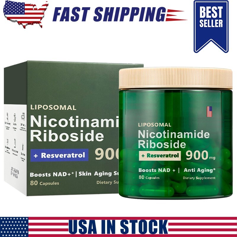 NAD+ Supplement for Anti-Aging Energy Focus & Nicotinamide Riboside Resveratrol