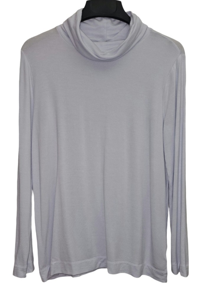 A New Day Light Blue Long Sleeve Cowl Neck Pullover Blouse Women's Size L