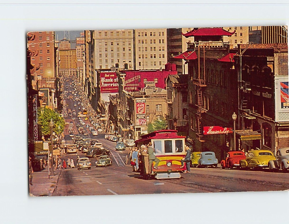 Postcard Cable Car San Francisco California USA