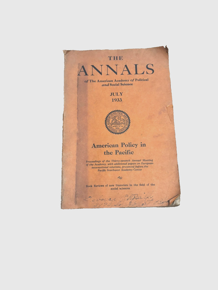 Annals of the American Academy of Political and Social Science-1933 - Volume 168-image