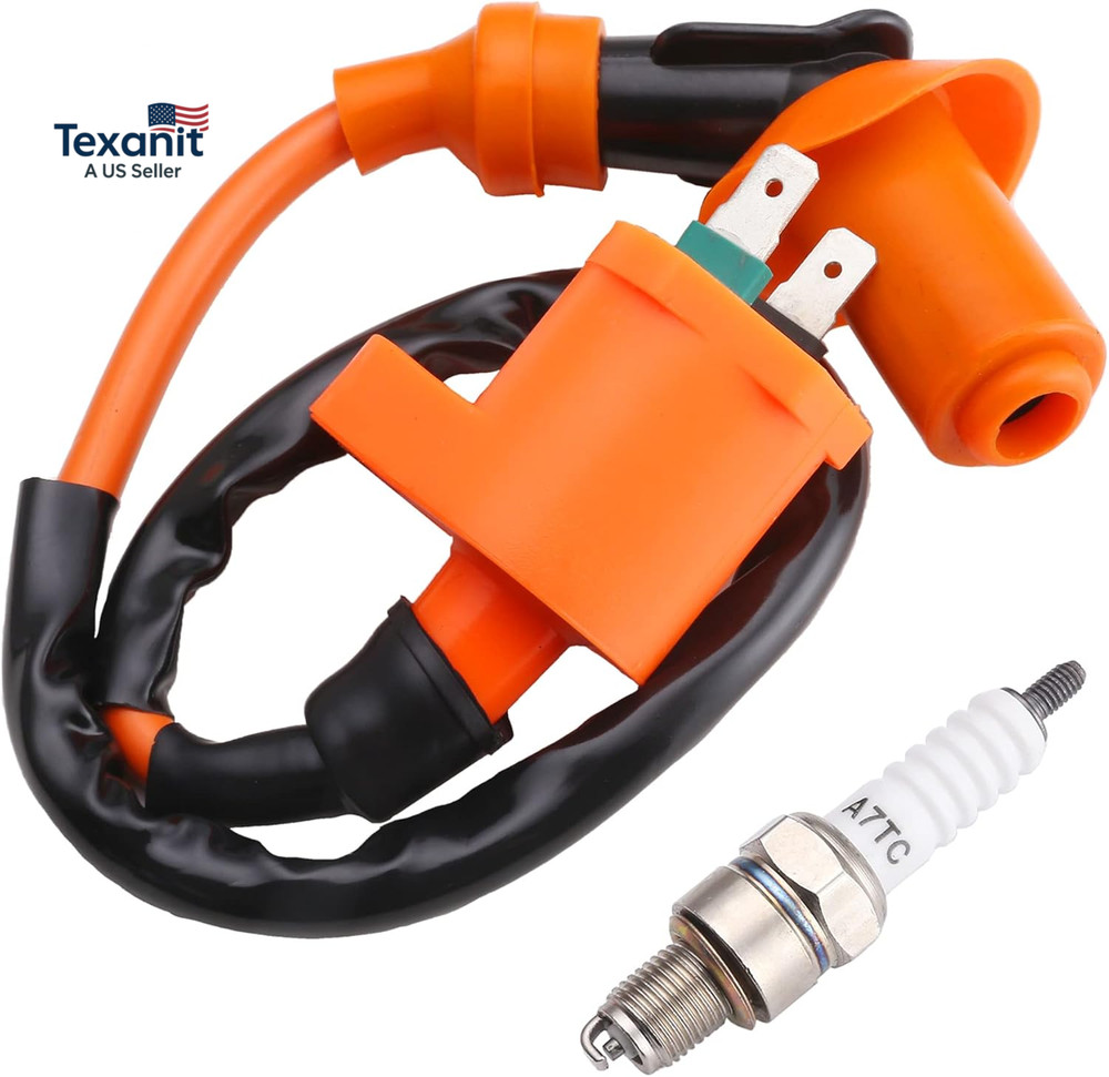 High Performance Racing Ignition Coil Electrode Spark Plug Fit for GY6 50Cc 150C