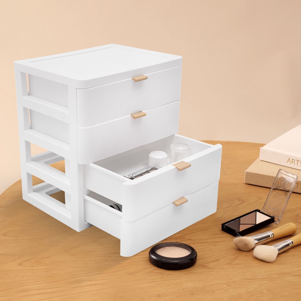 Tabletop Desk Organizer with Drawer 26x20x29cm Office Storage Box