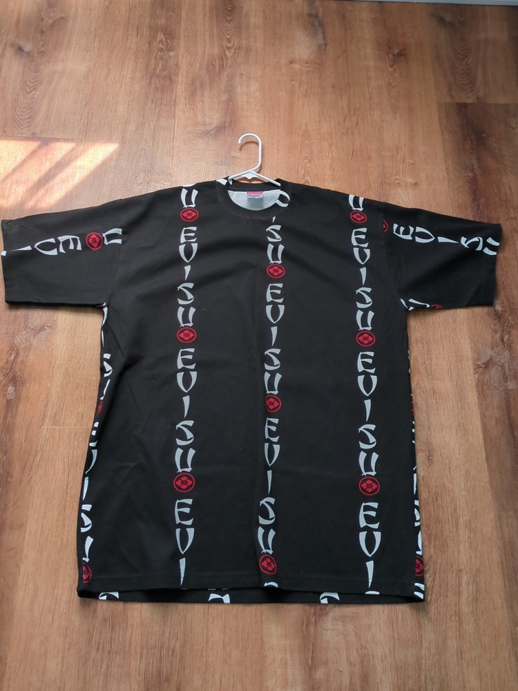 Y2K Evisu AOP Graphic Shirt Mens 3XL Large  Japan Streetwear Black