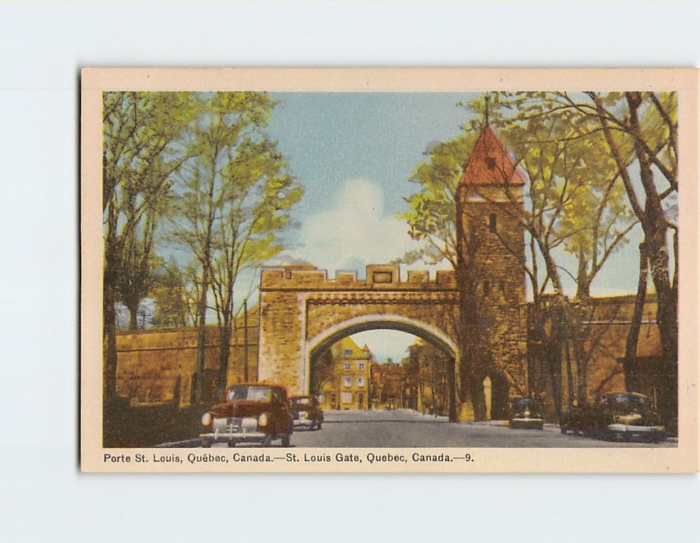 Postcard St. Louis Gate, Quebec City, Canada
