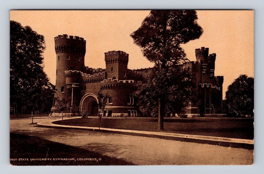 Columbus OH-Ohio, Ohio State University Gym, Vintage Souvenir Postcard