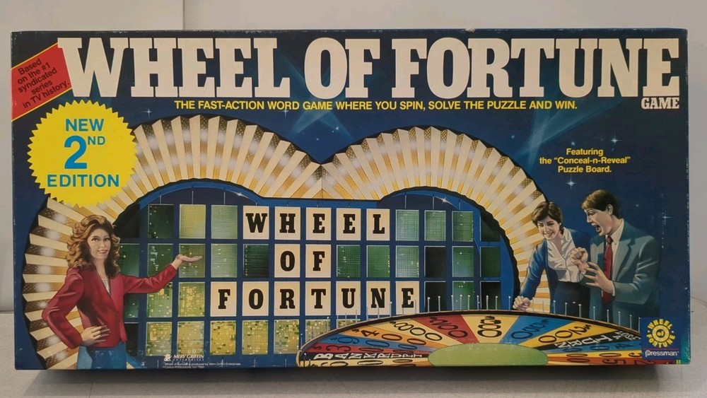 WHEEL OF FORTUNE 2nd Ed Complete Board Game 1985