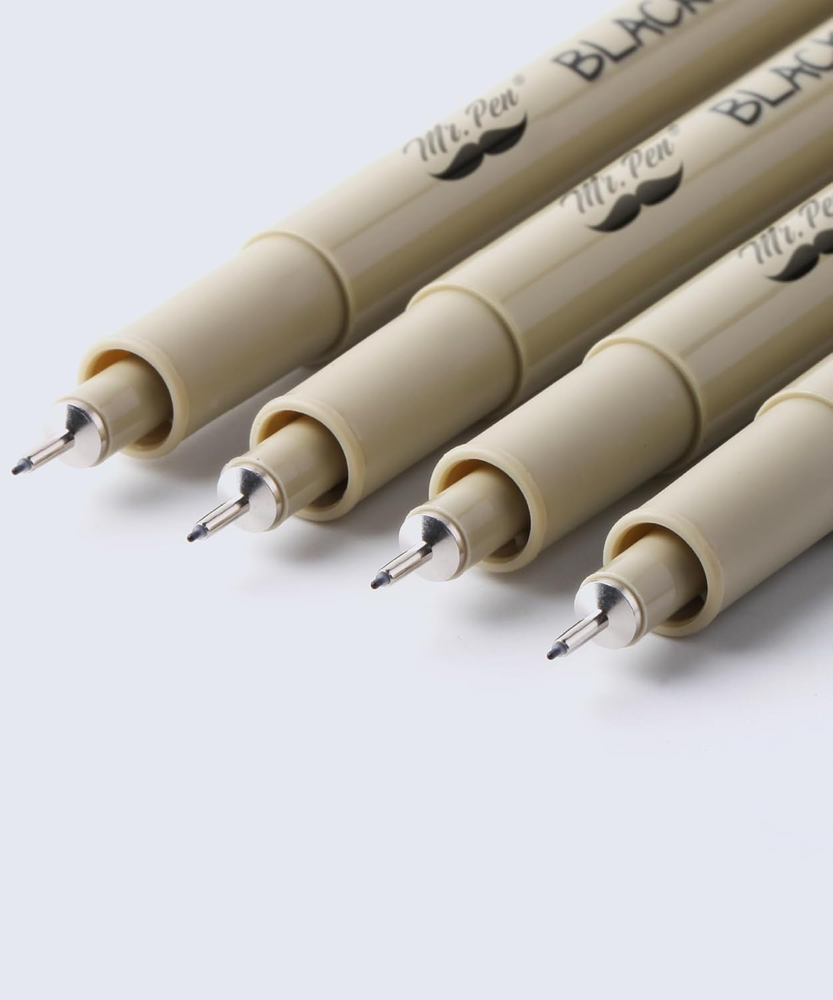 - Black Fineliners, 0.25Mm, 4 Pack, Bible Pens No Bleed, Fine Tip, Ultra Fine, B