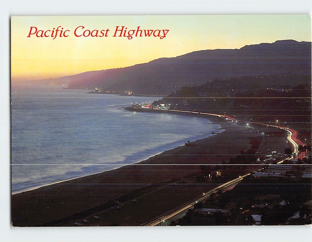 Postcard Pacific Coast Highway California USA