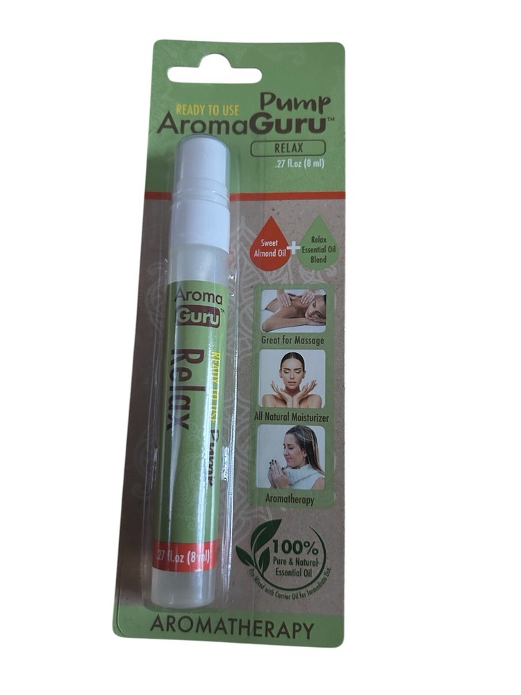 AROMA GURU Relax Pump Bottle Sweet Almond Essential Oil Blend