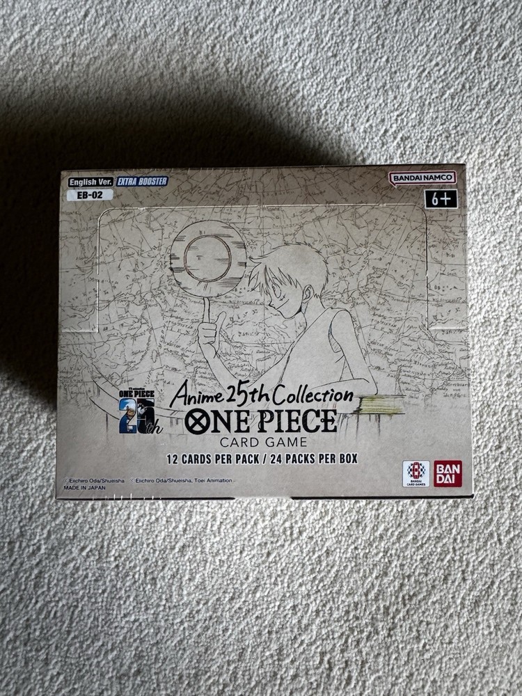 One Piece Card Game EB-02 Anime 25th Collection Extra Booster Box English Sealed