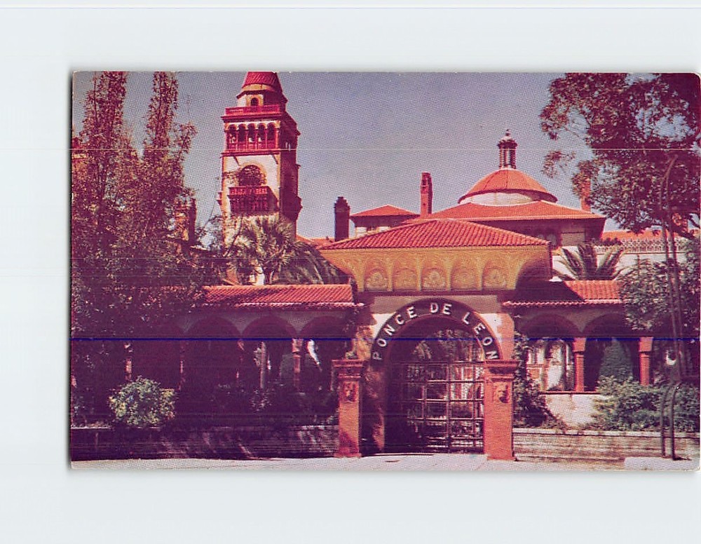 Postcard Hotel Ponce de Leon St. Augustine Florida USA