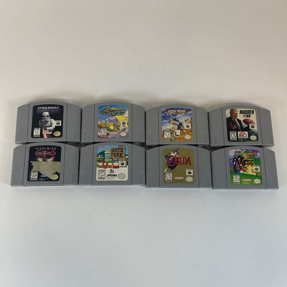 Lot of 8 Nintendo 64 N64 Games