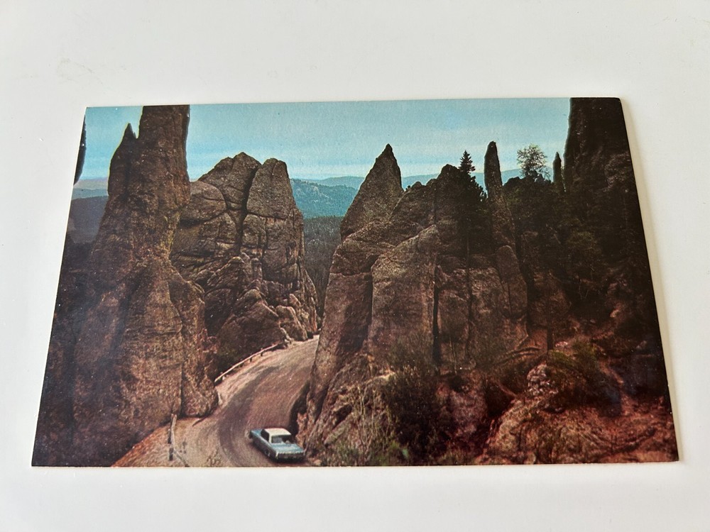 View of Needles Highway among Granite Formations South Dakota Black Hills