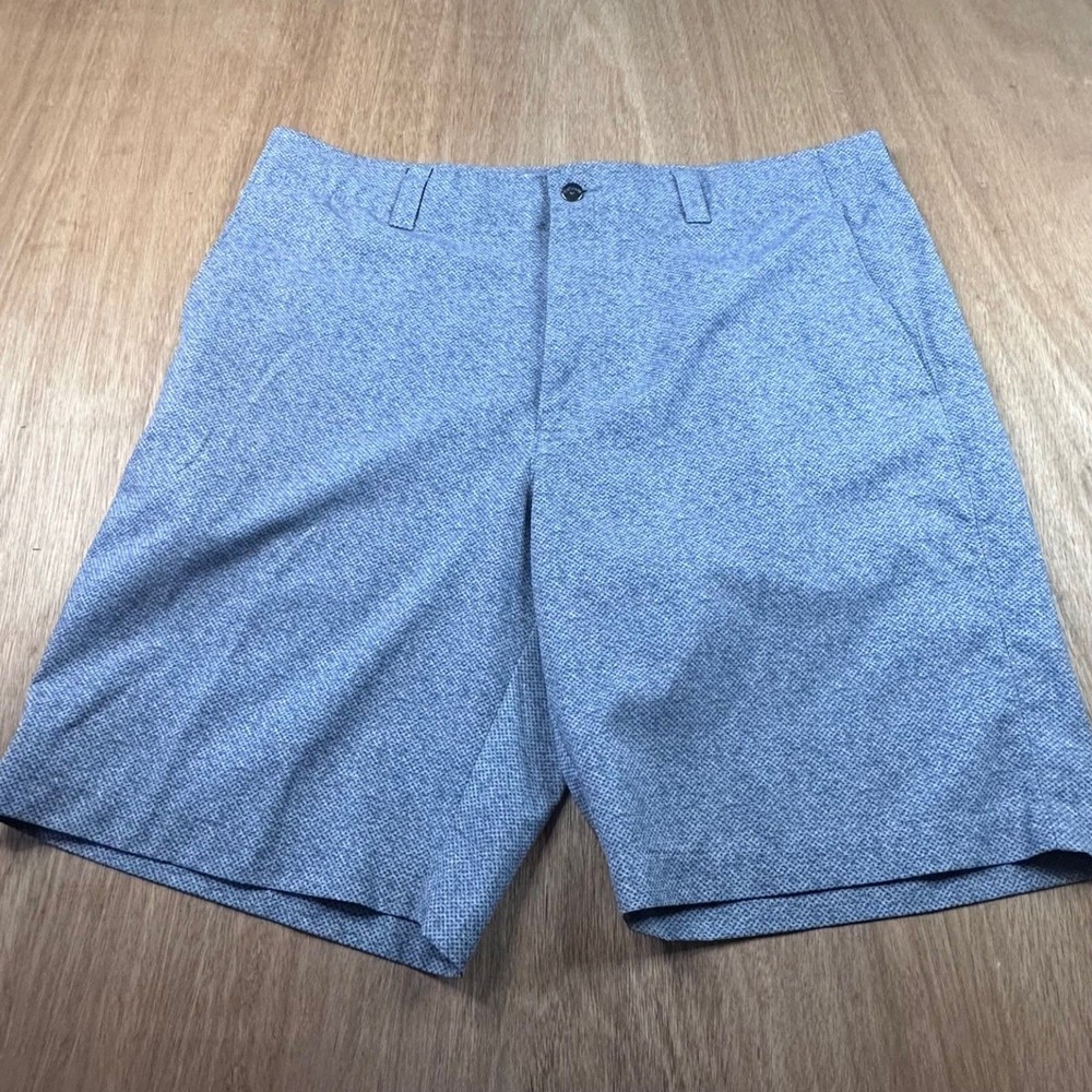 Callaway Golf Shorts Mens Gray White Performance Stretch Flat Front 38
