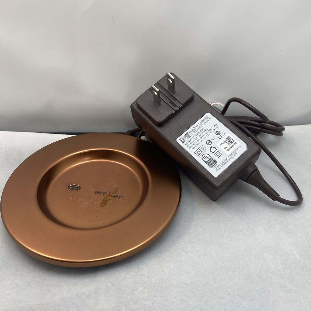 Ember Smart Coffee Mug with Charging Coaster Base & Power Adapter C0526