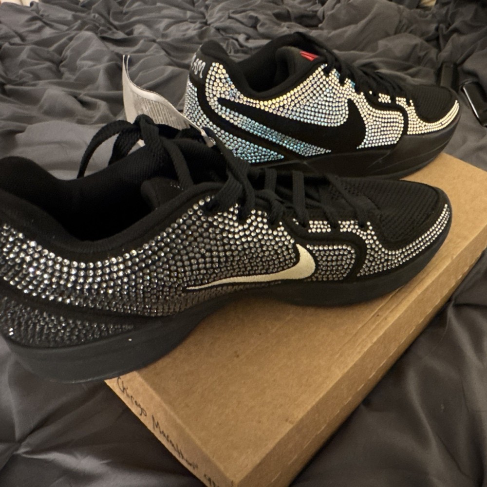 1 of 1 Pattern Sample Nike Ja 2 LX HV9999 Black Multicolor Crystal Basketball