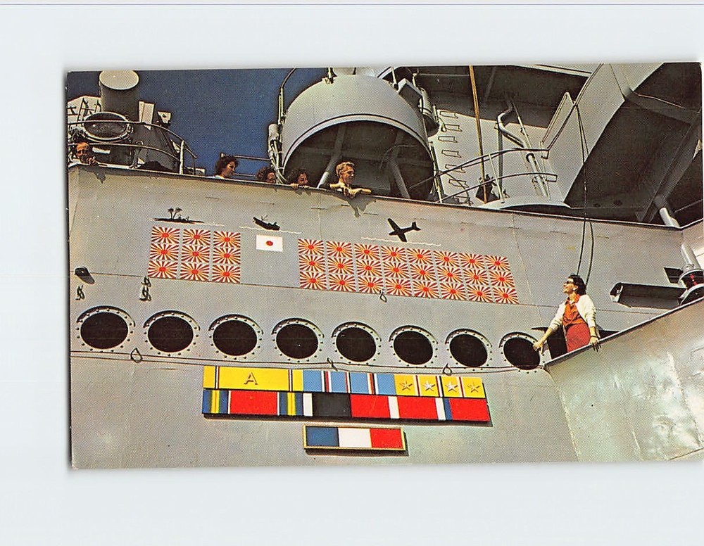 Postcard Scoreboard USS North Carolina Battleship Memorial Wilmington NC USA