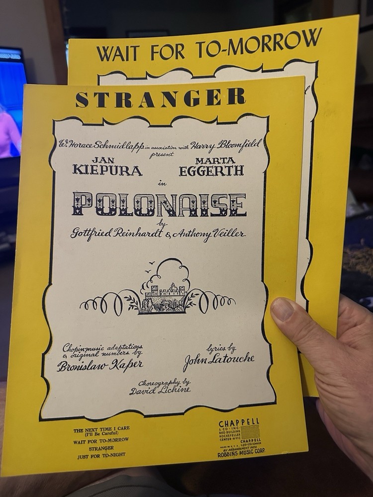 E 1945 Stage Musical Sheet Music POLONAISE 2-pack