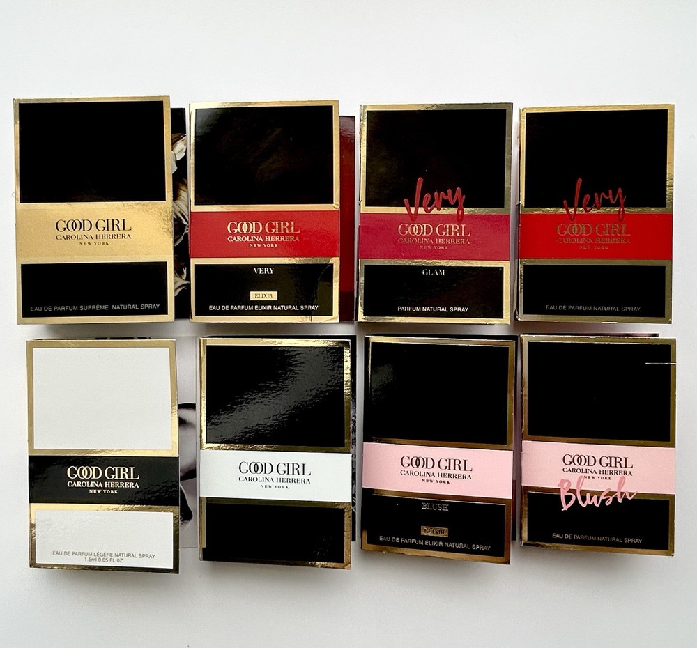 Carolina Herrera Good Girl Perfume Collection 8Pc Sample Vials Spray Set
