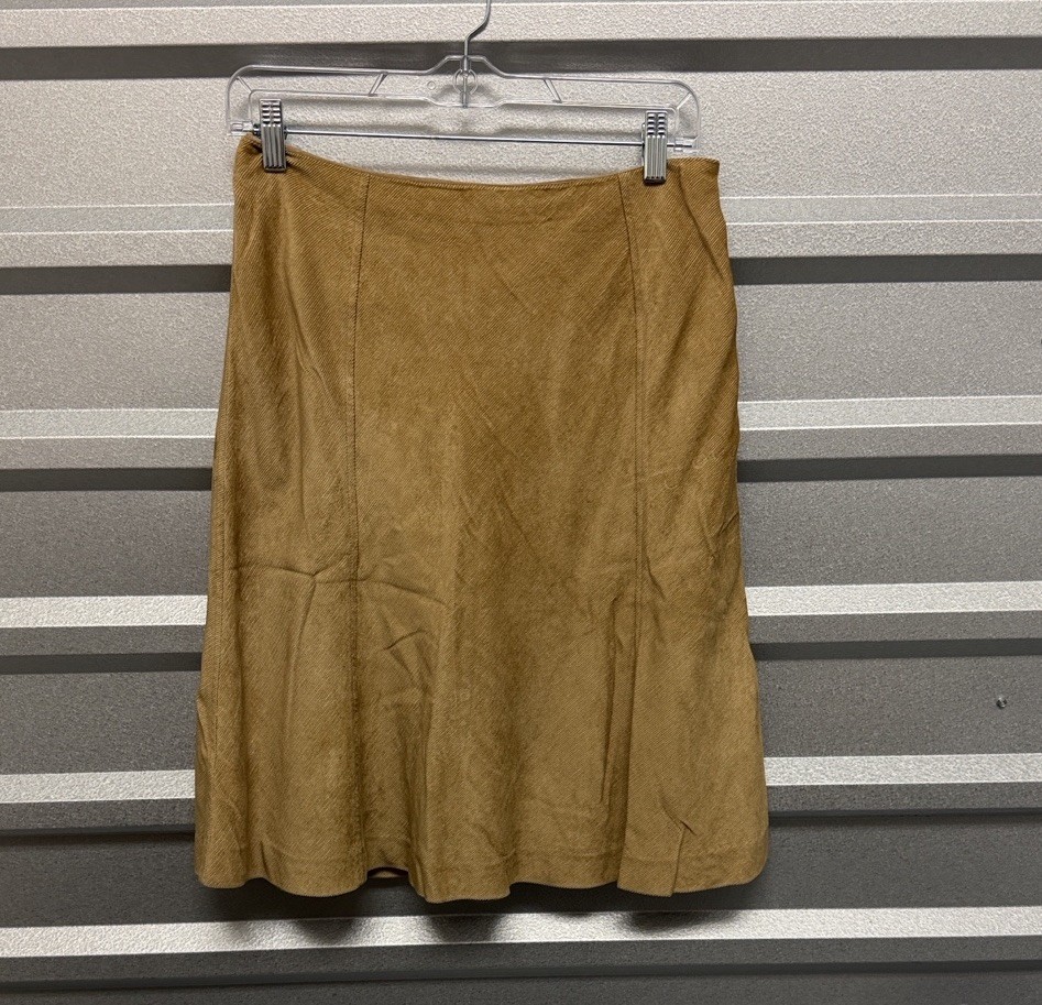 Banana Republic Women’s Ruffle Suede Mini Skirt Size 4 Vintage Retro Y2K Western