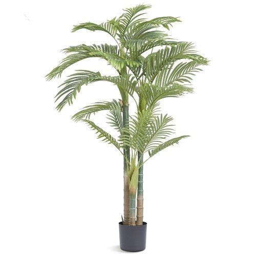 Artificial Gold Cane Palm Tree 6.5 FT Tall Faux Plant PE Material