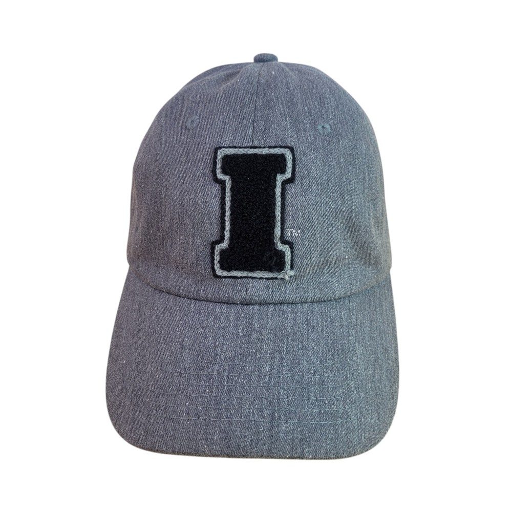NCAA Iowa Hawkeyes Stitch Logo Adjustable Cotton Cap for Men