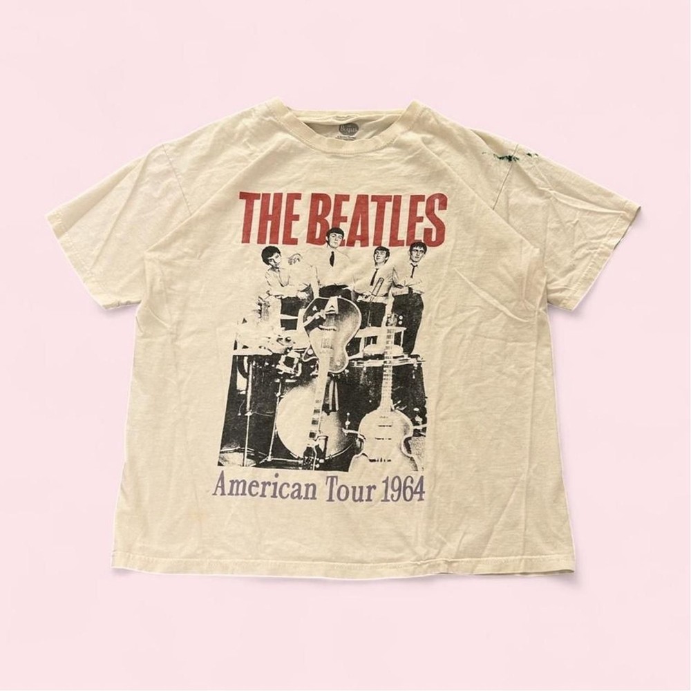 VTG The Beatles American Tour 1964 Band T Shirt Size Medium