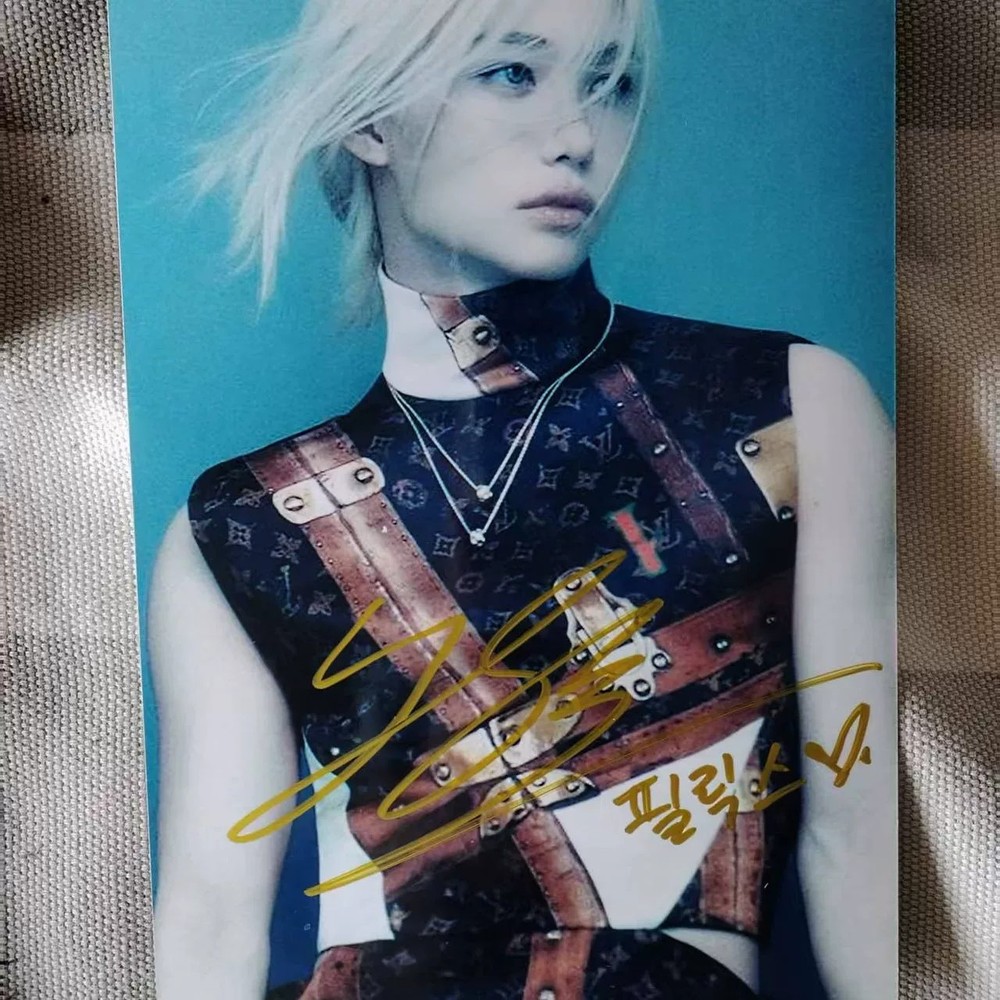 Stray Kids Felix Lee Autograph Photos Signature Gift Fidelity 6 Inch 李龙馥 亲签名照