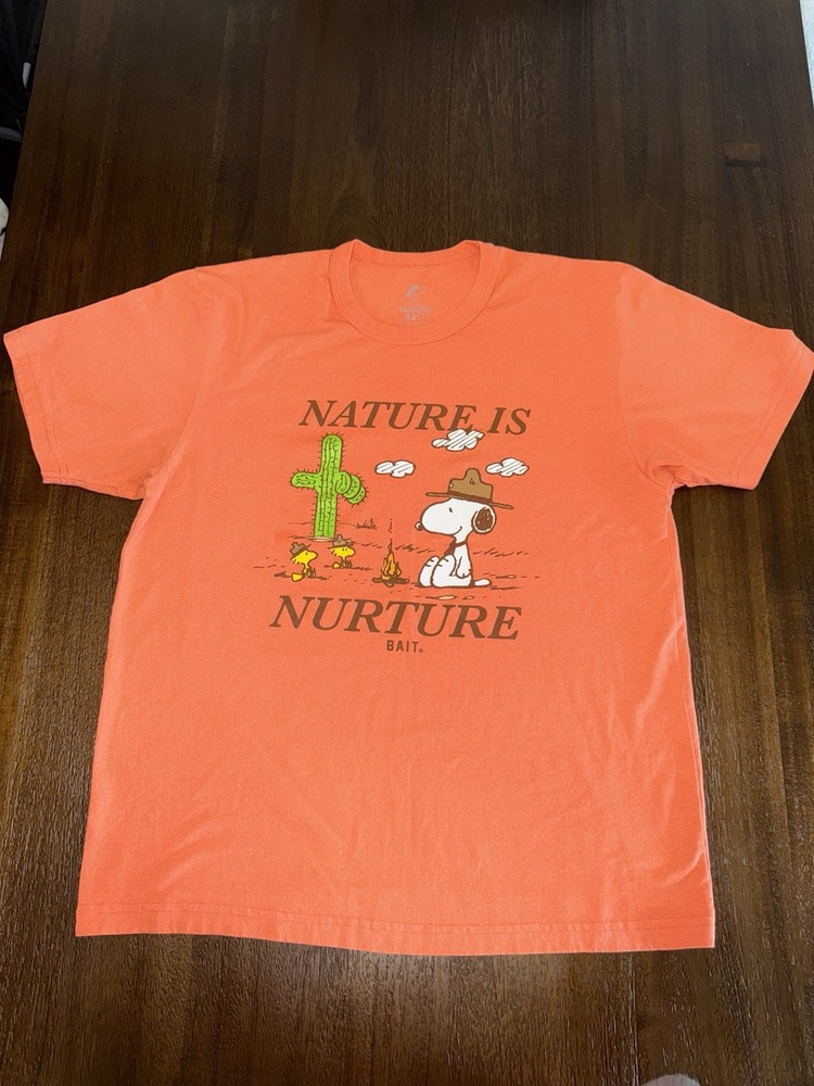 Bait X Snoopy X Upcycle Men Nature Is Nurture Tee