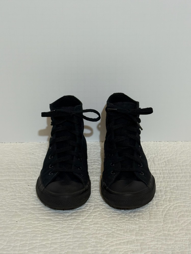 Converse All Star Chuck Taylor Black High Top Sneakers Kids 3 Canvas