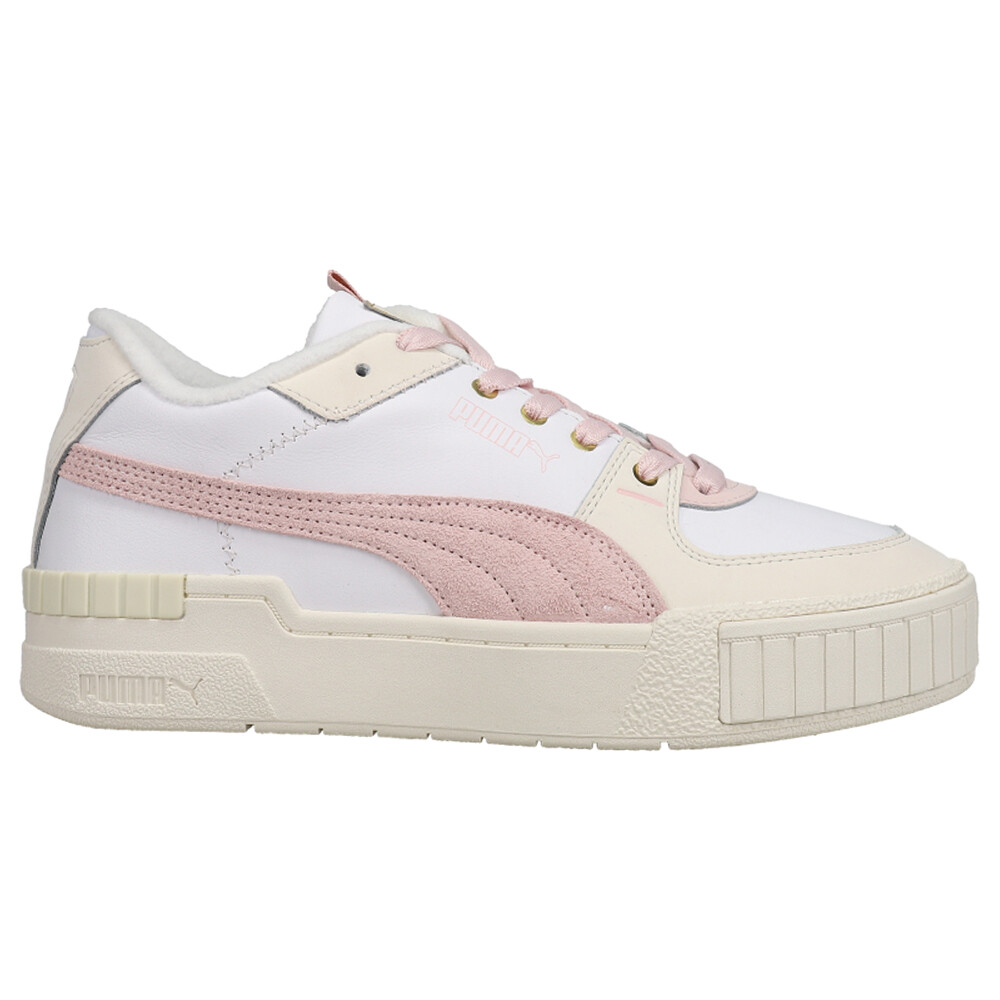 Puma Cali Sport Frosted Hike Lace Up Platform  Womens White Sneakers Casual Shoe