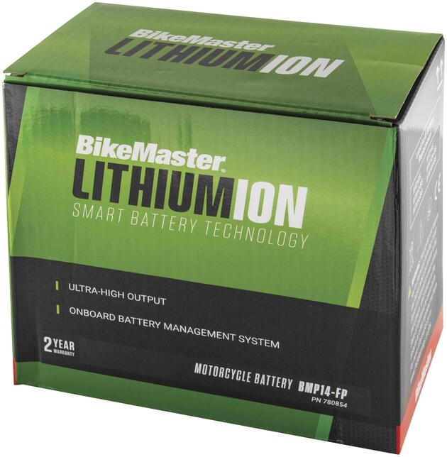 BikeMaster Lithium 2.0 Battery BMP14-FP #BMP14-FP LCD for Scooter