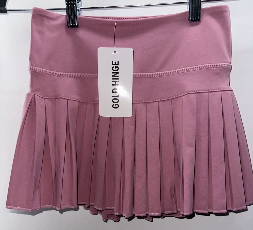 GOLD HINGE Pleated Tennis Skirt Skort NWT Women’s XS