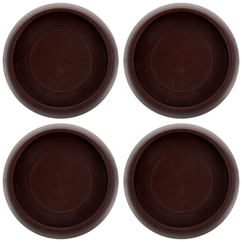 4 Non-Slip Furniture Leg Coasters for Beds Couches Tables Chairs