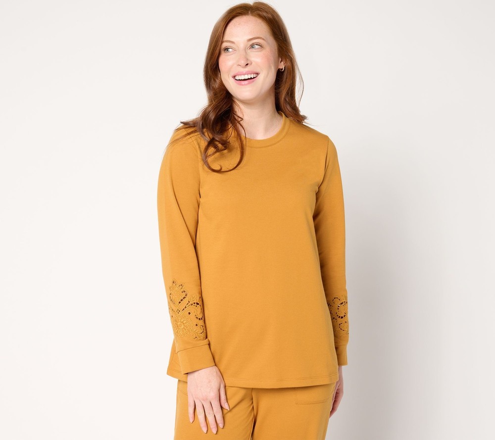 LEGO Women's Top Plus Sz 1X LOGO Life by Lori Goldstein French Orange A662771