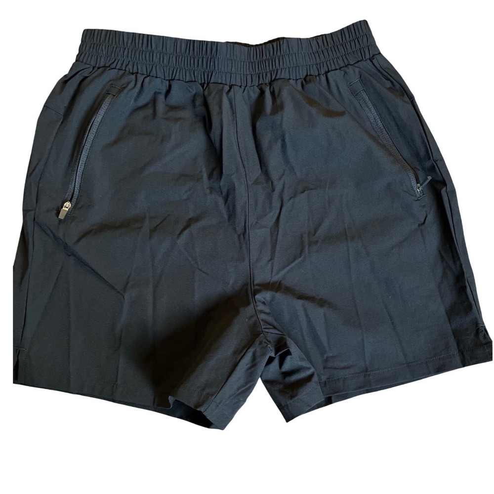 Halara Womens Black Athletic Hiking Shorts Elastic Waist Zipper Pockets Size S