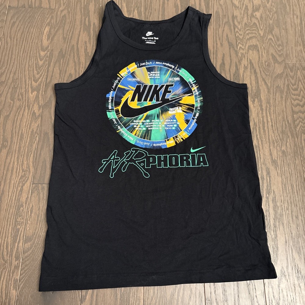 NWOT Nike Tee AirPhoria Tank Top, Men's Dance Just Do It Shirt FV3726-010 Small