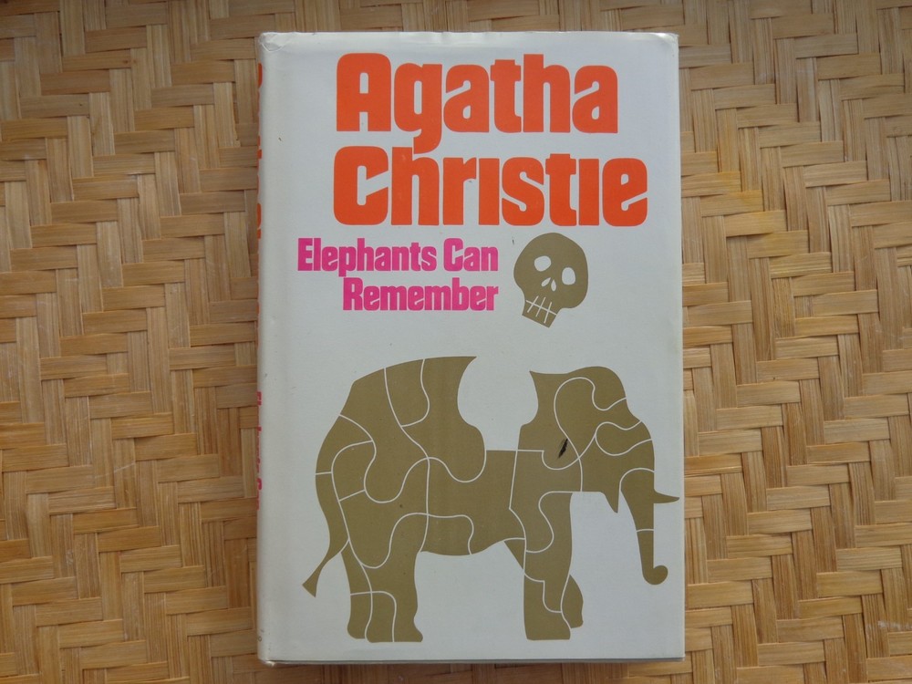 Elephants Can Remember Agatha Christie VTG HC DJ Mystery Book Staging Decor