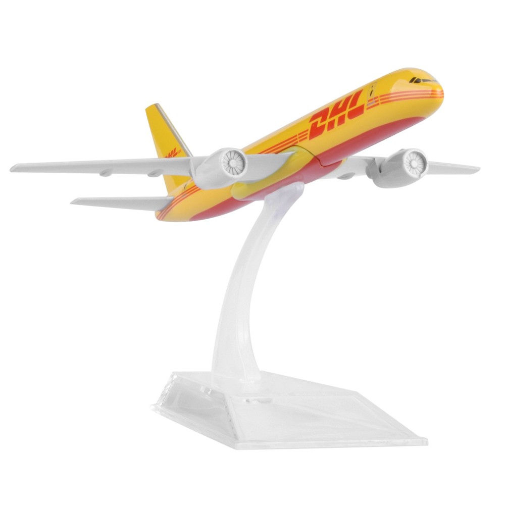 1/400 16cm DHL B757 Cargo Transportation Airplane Model Diecast Plane Display J