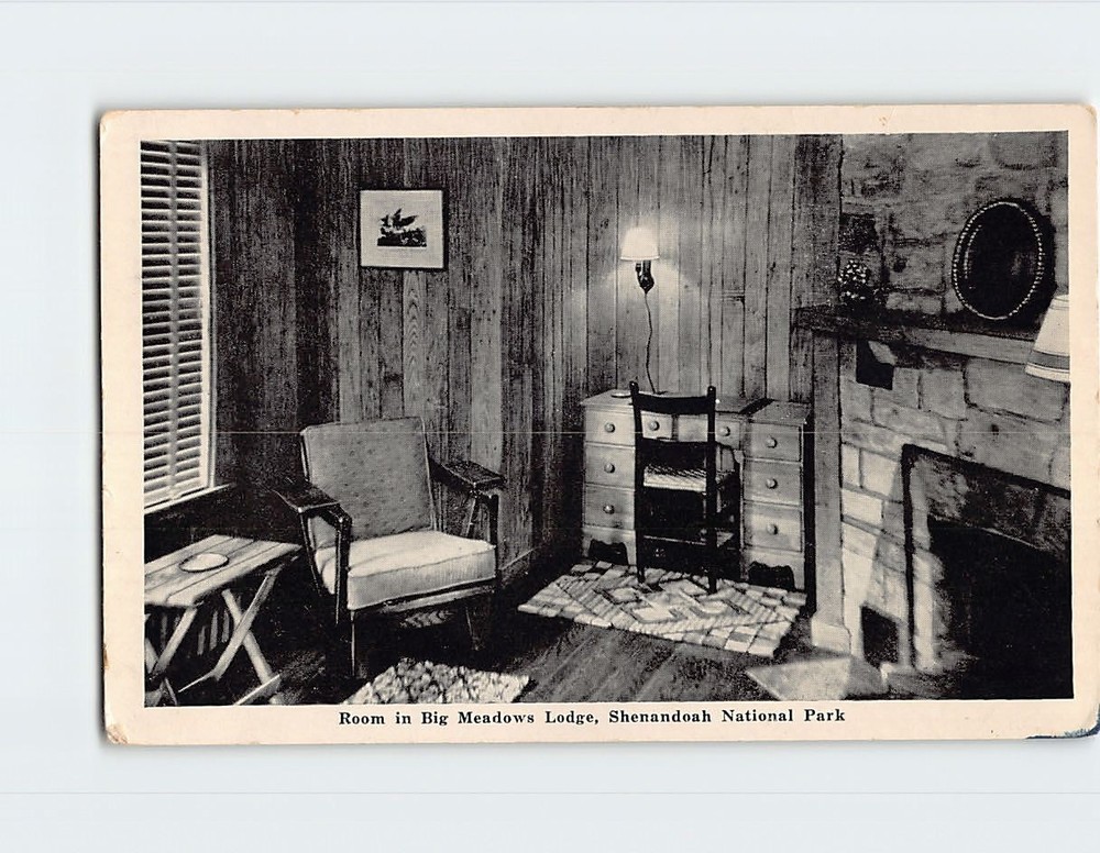 Postcard Room in Big Meadows Lodge Shenandoah National Park Virginia USA