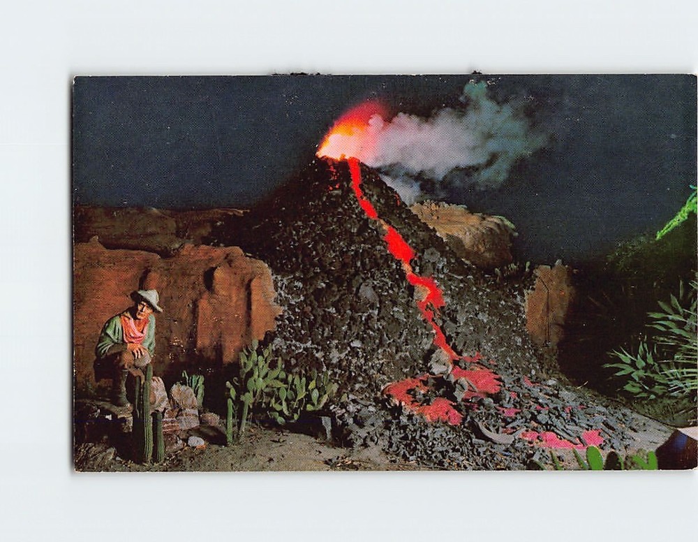 Postcard Volcano Knott's Berry Farm Ghost Town California USA