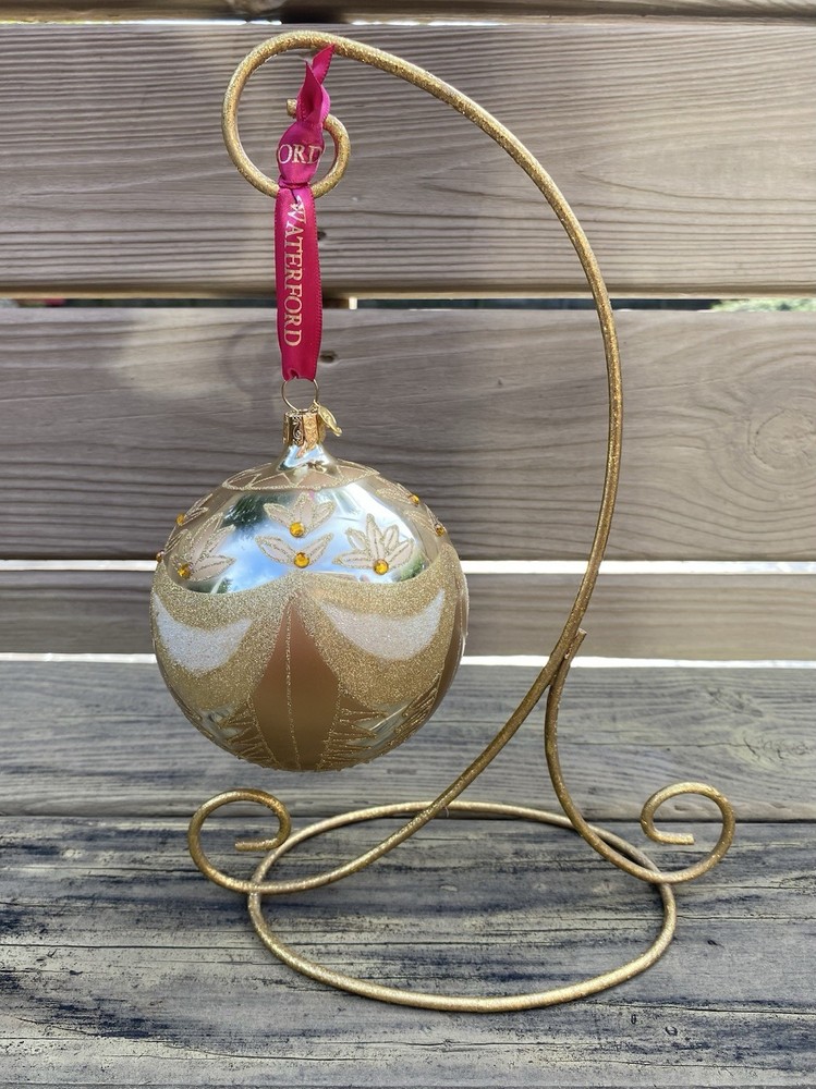 Waterford Heirloom Collection Winter Wonderland Christmas Ornament Gold Holiday