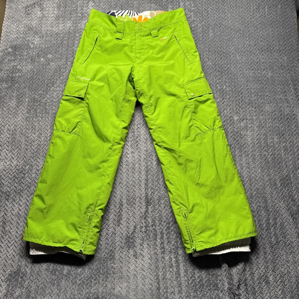 Foursquare Women’s Large Green Snowboard Ski Cargo Pants Waterproof 5K