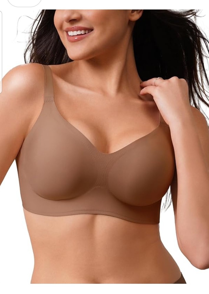 Womens Comfortable Seamless Bras No Underwire Push Up Bra Soft Wireless