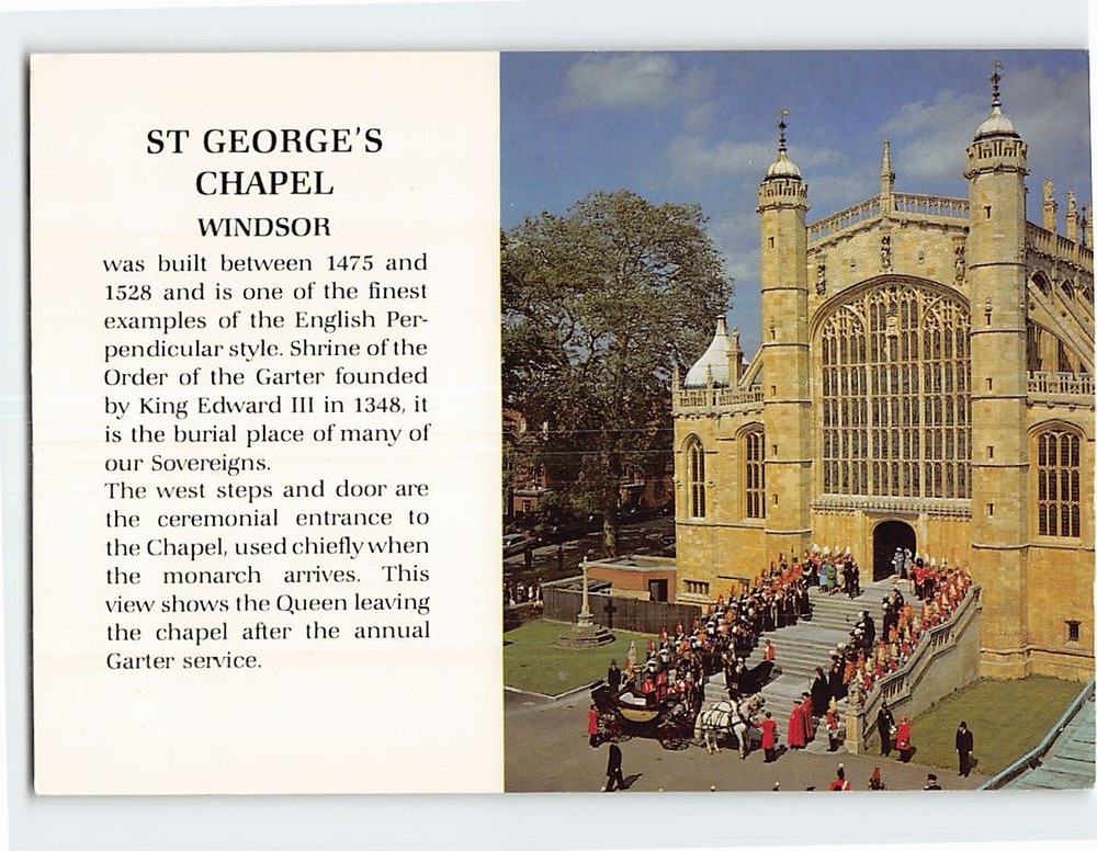 Postcard St. George's Chapel Windsor England