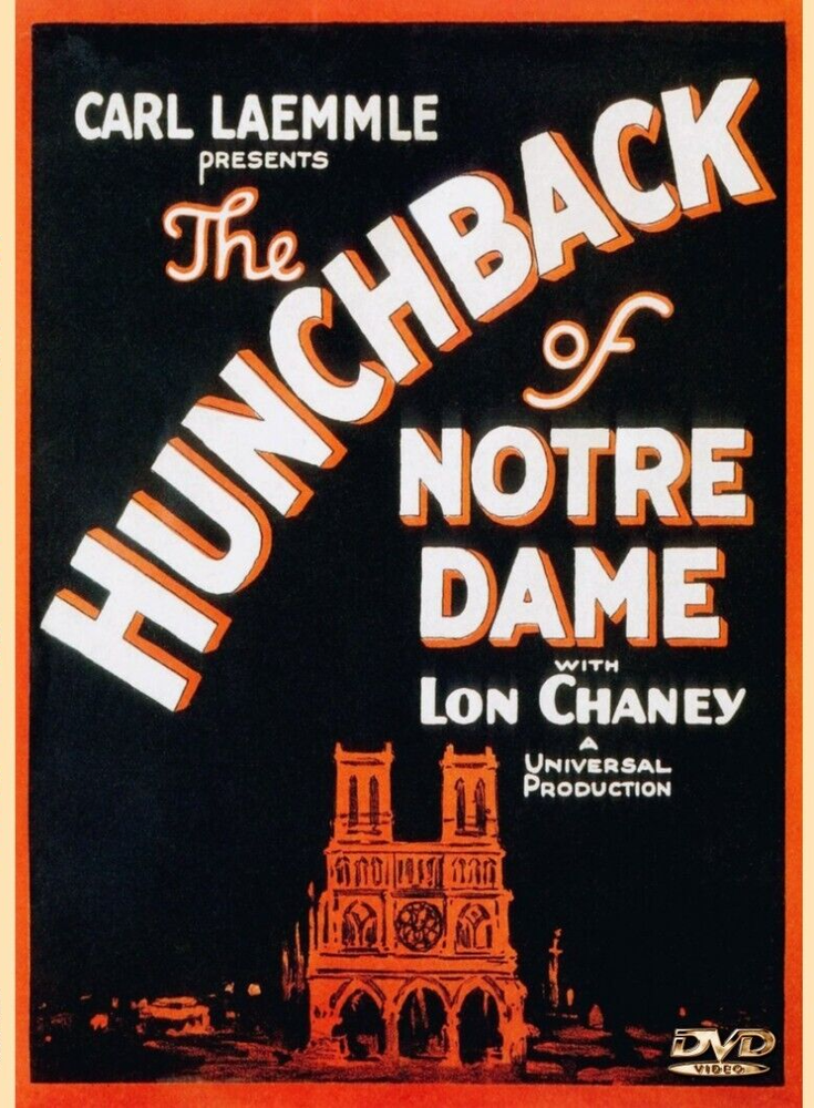HUNCHBACK of NOTRE DAME  1923 DVD Silent Color Tinted Restored Lon Chaney
