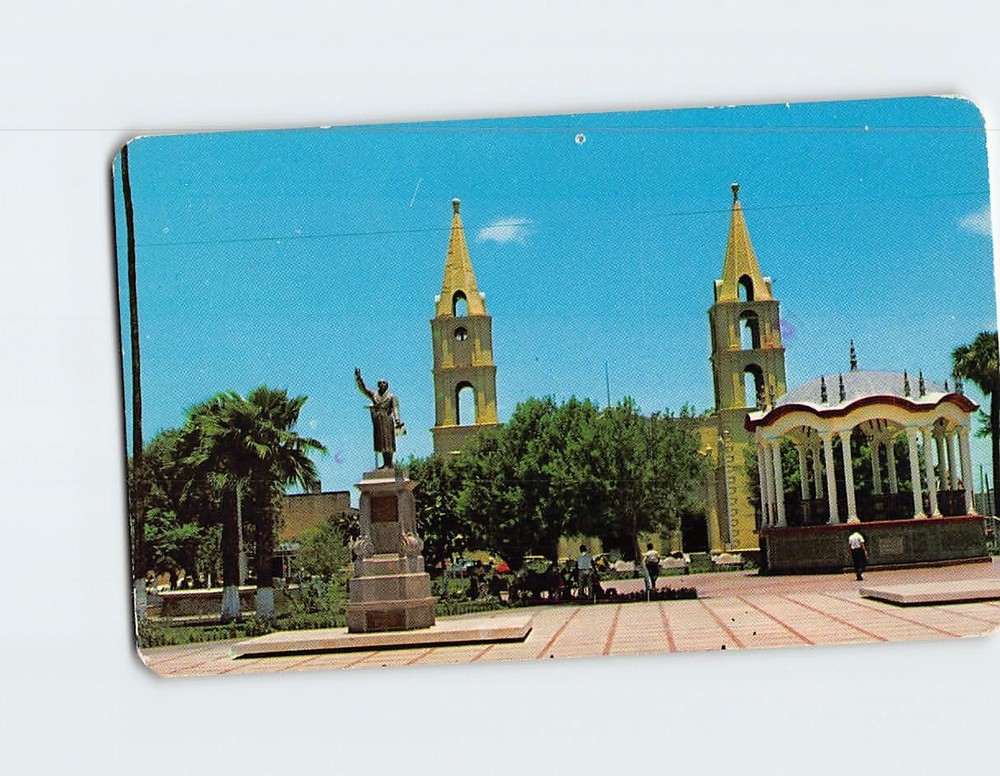 Postcard Park & Temple Matamoros Tamps. Mexico